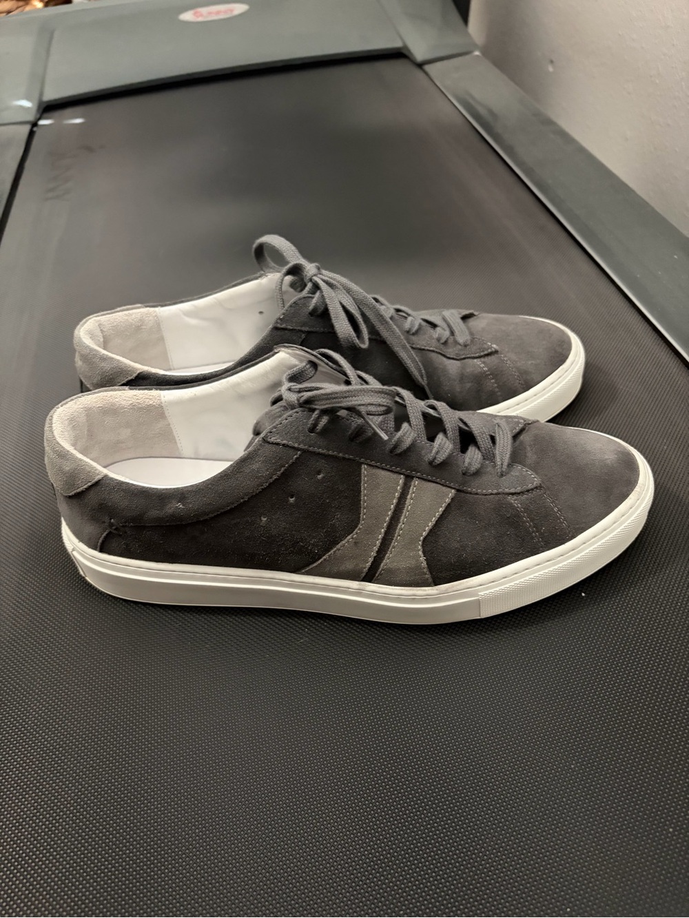 Koio Men's Casual Suede Low-Top Sneakers - Gray